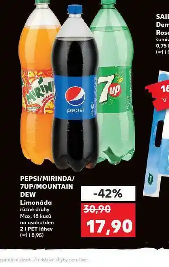 Kaufland Mirinda 2l nabídka