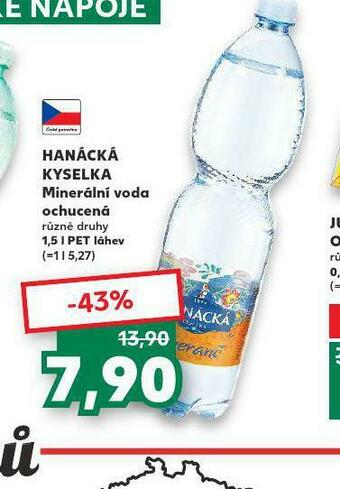 Kaufland Hanácká kyselka ochucená nabídka