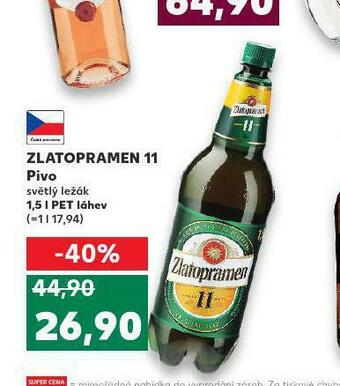 Kaufland Pivo zlatopramen 11 nabídka