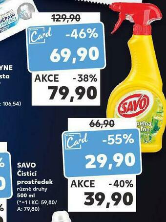 Kaufland Savo čistící prostředek nabídka