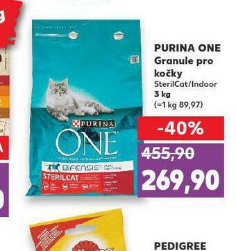 Kaufland Purina one granule pro kočky nabídka