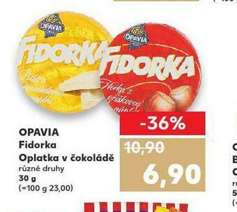 Kaufland Opavia fidorka nabídka