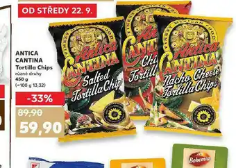 Kaufland Antica cantina tortilly chips nabídka