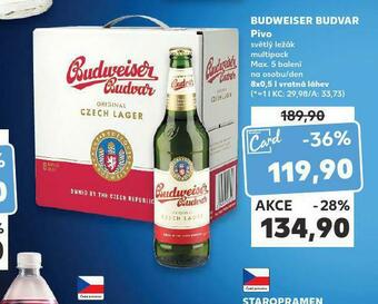 Kaufland Pivo budweiser budvar nabídka