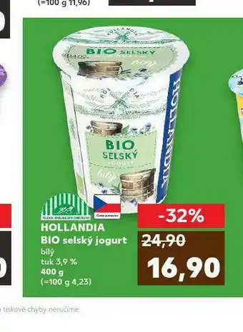 Kaufland Hollandia bio selský hogurt bílý nabídka