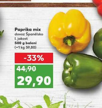 Kaufland Paprika mix nabídka