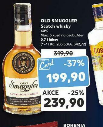 Kaufland Old smugler scotch whisky nabídka