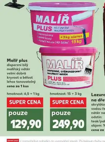 Malíř plus 15 kg
