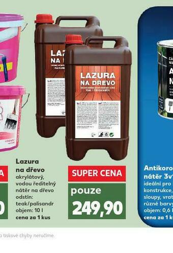 Kaufland Lazura na dřevo nabídka