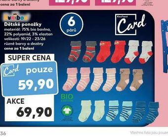 Kaufland Dětské ponožky nabídka