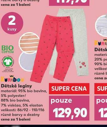 Kaufland Dětské legíny nabídka