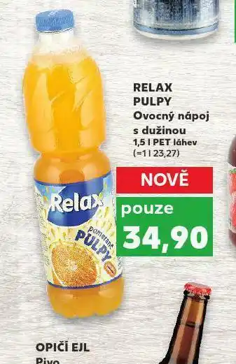 Kaufland Relax pulpy ovocný nápoj s dužinou nabídka