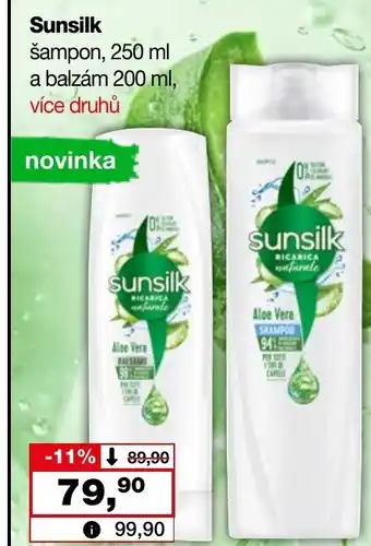 Barvy a laky drogerie Sunsilk šampon, 250 ml a balzám 200 ml nabídka