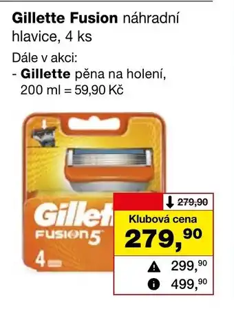 Barvy a laky drogerie Gillette Fusion nabídka