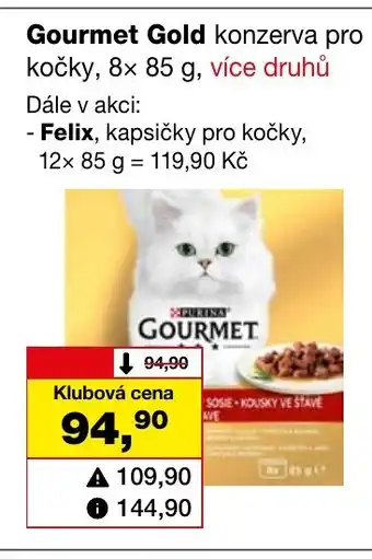 Barvy a laky drogerie Gourmet Gold konzerva pro kočky nabídka