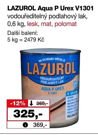 Barvy a laky drogerie LAZUROL Aqua P Urex V1301 nabídka