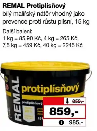 Barvy a laky drogerie REMAL Protiplísňový nabídka