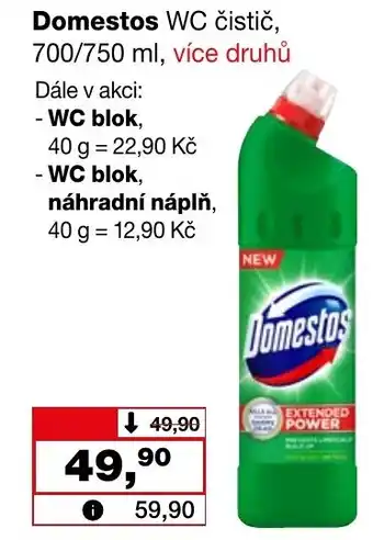 Barvy a laky drogerie Domestos WC čistič, 700/750 ml nabídka
