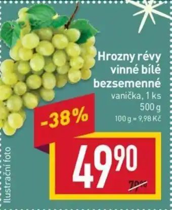 Billa Hrozny révy vinné bílé bezsemenné nabídka