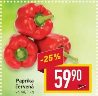 Billa Paprika červená nabídka