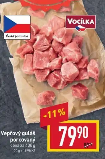 Billa Vepřový guláš porcovaný nabídka