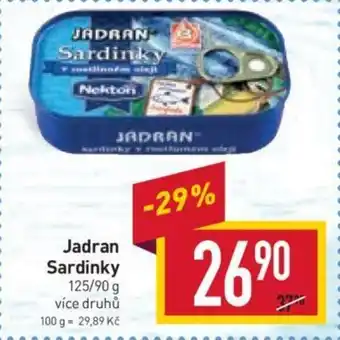 Billa Jadran Sardinky nabídka