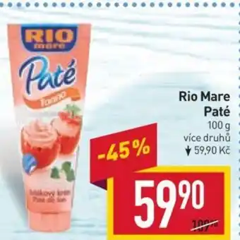 Billa Rio Mare Paté nabídka