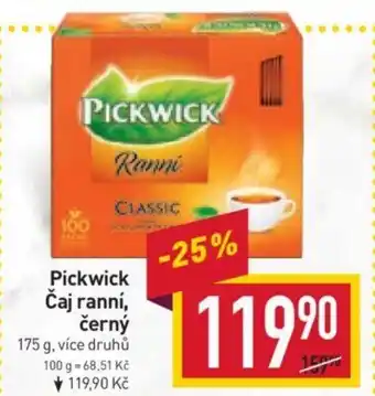 Billa Pickwick Čaj ranní, černý nabídka