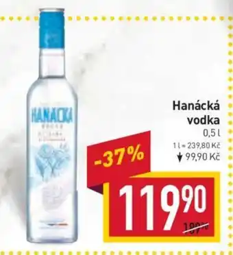 Billa Hanácká vodka nabídka
