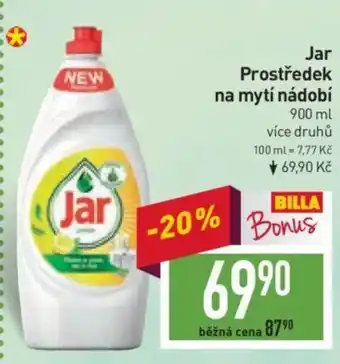 Billa Jar Prostředek na mytí nádobí nabídka