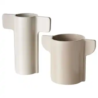IKEA Pelarrönn váza, sada 2 kusů, světle béžová/šedobéžová nabídka