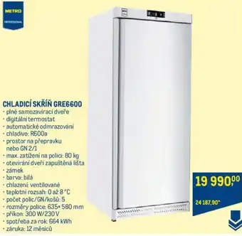 Makro CHLADICÍ SKŘÍŇ GRE6600 nabídka