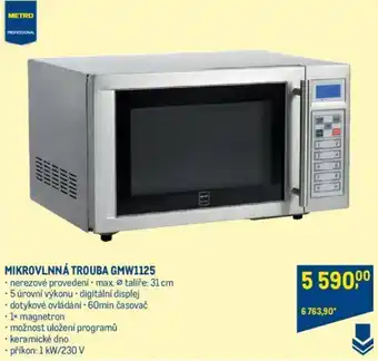 Makro MIKROVLNNÁ TROUBA GMW1125 nabídka