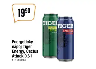 Energetický nápoj Tiger Energy, Cactus Attack 0,5 L