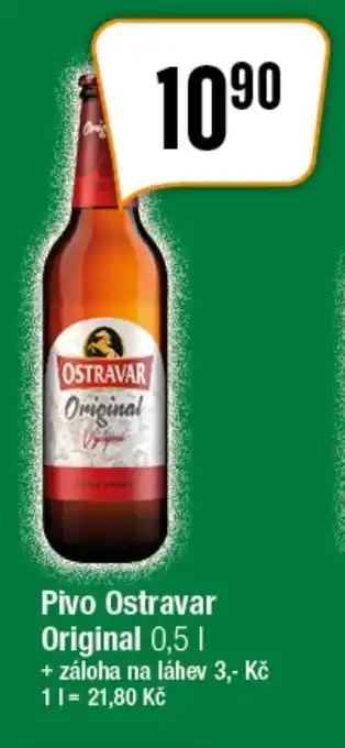 TEMPO Pivo Ostravar Original 0,5 l. nabídka