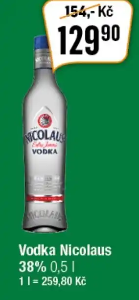 TEMPO Vodka Nicolaus 38% 0.5 l. nabídka