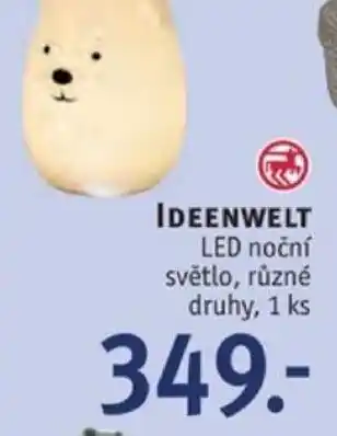 Rossmann IDEENWELT LED noční světlo nabídka