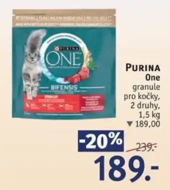 Rossmann PURINA One granule pro kočky nabídka