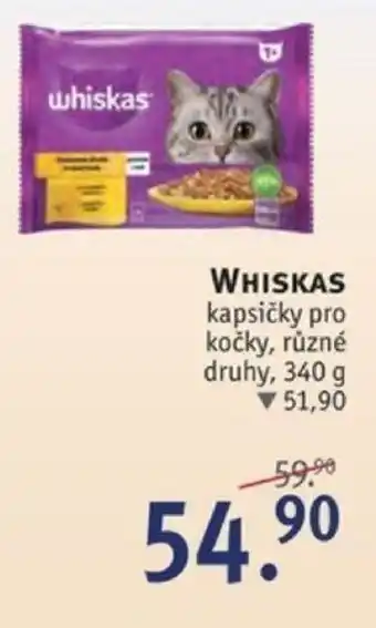 Rossmann WHISKAS kapsičky pro kočky nabídka
