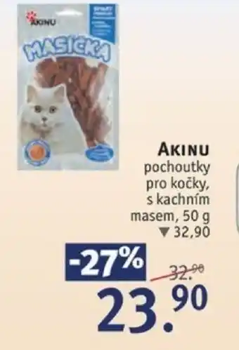 Rossmann AKINU pochoutky pro kočky, s kachním masem, 50 g nabídka