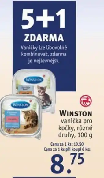 Rossmann WINSTON vanička pro kočky, různé druhy, 100 g nabídka