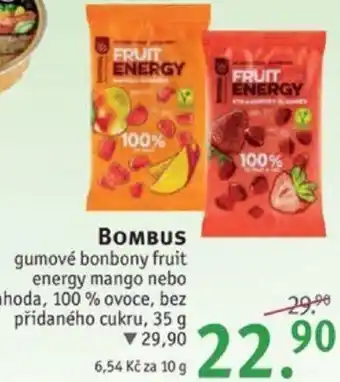 Rossmann BOMBUS gumové bonbony fruit energy nabídka