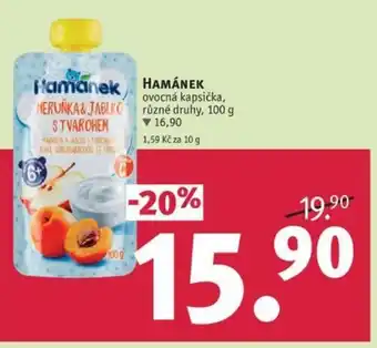 Rossmann HAMÁNEK ovocná kapsička, různé druhy, 100 g nabídka