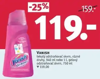 Rossmann VANISH tekutý odstraňovač skvrn nabídka