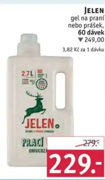JELEN gel na praní nebo prášek