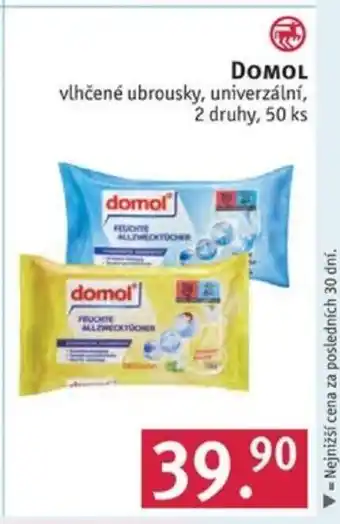 Rossmann DOMOL vlhčené ubrousky, univerzální nabídka