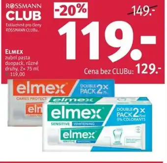 Rossmann ELMEX zubní pasta duopack nabídka