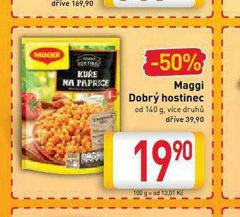 Billa Maggi dobrý hostinec nabídka