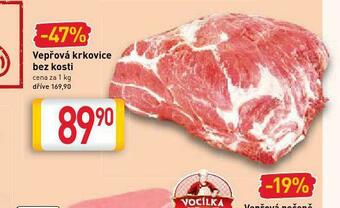 Billa Vepřová krkovice bez kosti nabídka