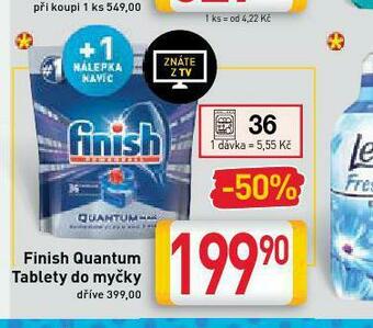 Billa Finish quantum tablety do myčky nabídka
